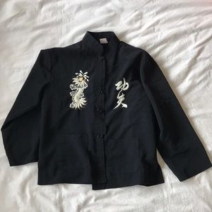 Asian Embroidery button up
